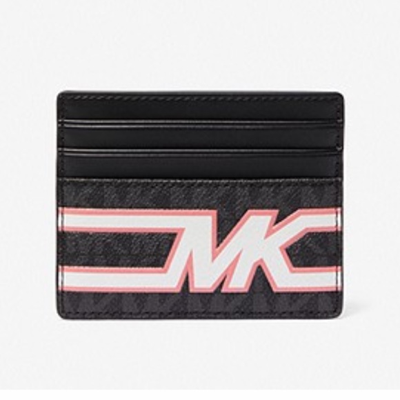 MICHAEL KORS MENS
Cooper Graphic Logo Tall Card Case
Style# 36S3LCOD2B
PINK 
NWT - Picture 11 of 16
